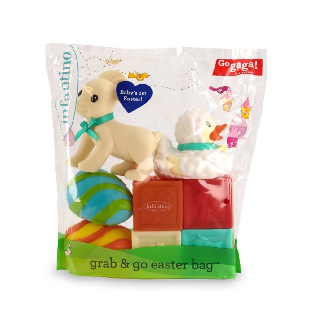 Infantino Grab & Go Easter Bag brand new baby toys toy chew toy